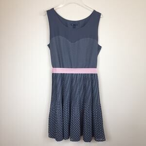 Gap | Polka Dot Pleated Dress | Sz Large